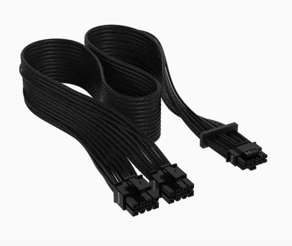 buy Corsair Premium Individually Sleeved 12+4pin PCIe Gen 5 Type-4 600W 12VHPWR Cable, Black 4080 / 4070 / 4090xx online from our Melbourne shop