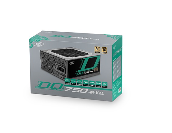 Deepcool GamerStorm DQ750-M-V2L Full-Modular 750W 80+ Gold Power Supply Unit (PSU), Japanese Capacitors, 10-Year Warranty