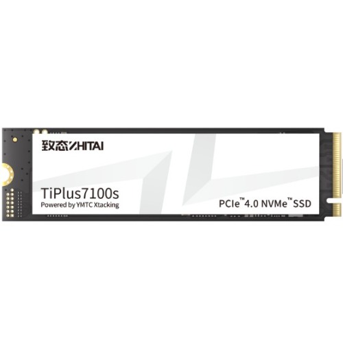 YMTC Zhitai TiPlus7100s SSD 1TB M.2 2280 YMTC Xtacking 4.0 TLC Chip PCle Gen 4 X 4.0 NVMe 4.0 7400MB/s 6900MB/s R/W 600 TBW 5Y warranty ZTSS2CB08D5EMC-S00