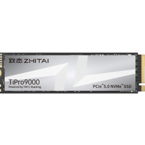 YMTC Zhitai TiPro9000 solid state drive 1TB M.2 2280 YMTC Xtacking 4.0 TLC Chip PCle Gen 5 X 4.0 14,900MB/s 13,500MB/s R/W 600 TBW 5Y warranty ZTSS3CB08B3EMC-S00