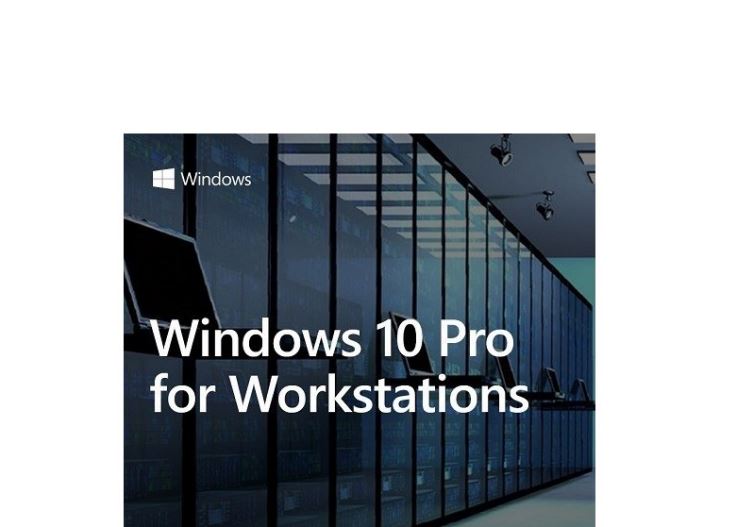 Microsoft Windows 10 PRO for Workstation 64BIT only Server Grade Data Protection, Advanced Performance