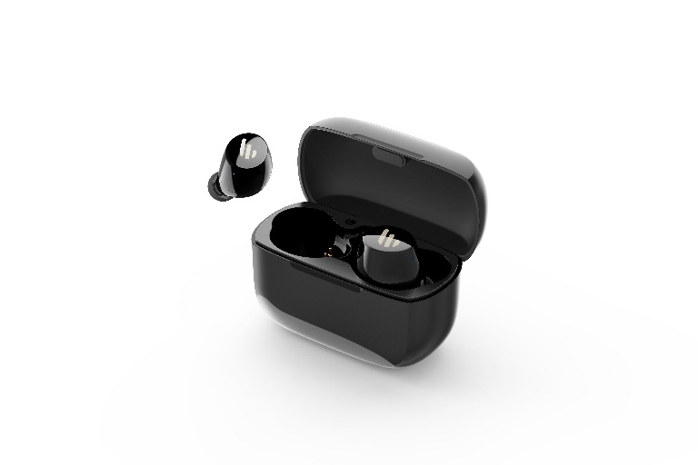 Edifier TWS1 Bluetooth Wireless Earbuds - BLACK/Dual BT Connectivity/Wireless Charging Case/12 hr playtime/9 hr Charge/8mm Magnetic Driver