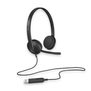 Logitech H340 Plug-and-Play USB headset with Noise Cancelling Microphone Comfort Design fro Windows Mac Chrome 2yr wty