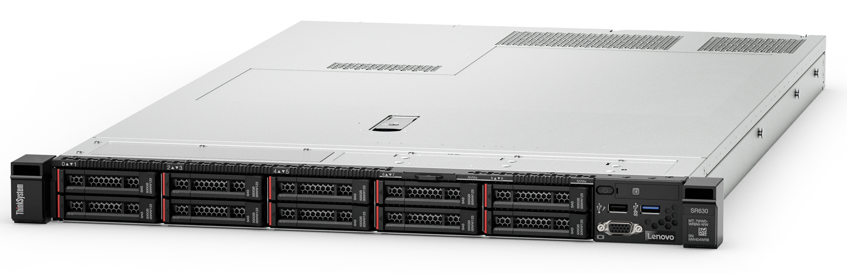 LENOVO ThinkSystem SR530 2U Rackmount Server, 1 x Intel Xeon Bronze 3204, 1x16GB 2Rx8, SW RD, 8 x 2.5' HS Bays 1 x 750W PSU, 3 Year NBD