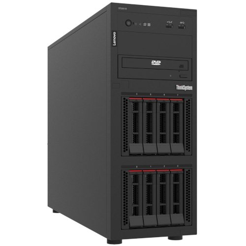 LENOVO ThinkSystem ST250 V3, 1x Intel Xeon E-2488 8C 3.2GHz 95W, SFF, 16GB DDR5, SW RD, 1x 800W, XClarity Controller2 LENOVO ThinkSystem ST250 V3, 1x Intel Xeon E-2488 8C 3.2GHz 95W, SFF, 16GB DDR5, SW RD, 1x 800W, XClarity Controller2