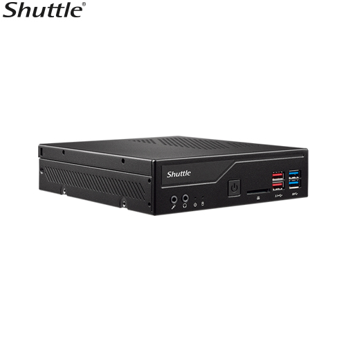 Shuttle DH370 XPC Slim 1.3L Barebone - 8th/9th gen CPU, 2x DDR4 sodimm, 1x M.2, 1x 2.5' , 4k video