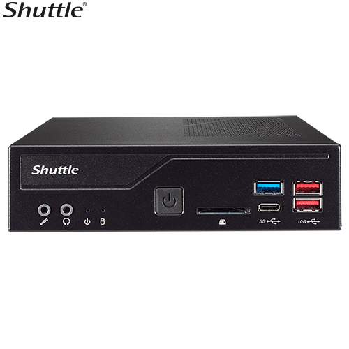 Shuttle Computer system DH670 Slim Mini PC 1L Barebone-Support Intel 12th Gen, 2x DDR4, 2.5' HDD/SSD bay, 2xLAN, 2x RS232(RS422/485), 2xHDMI, 2xDP, 120W