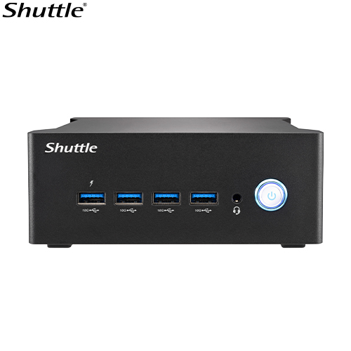 Shuttle Computer system NA10H7 Industrial Computer -AMD Ryzen R7-8845HS, 2x DDR5, 1x M.2 2280, 2x HDMI, 2x DP, 8x USB, 2x Realtek 2.5G LAN, 1x M.2 2230