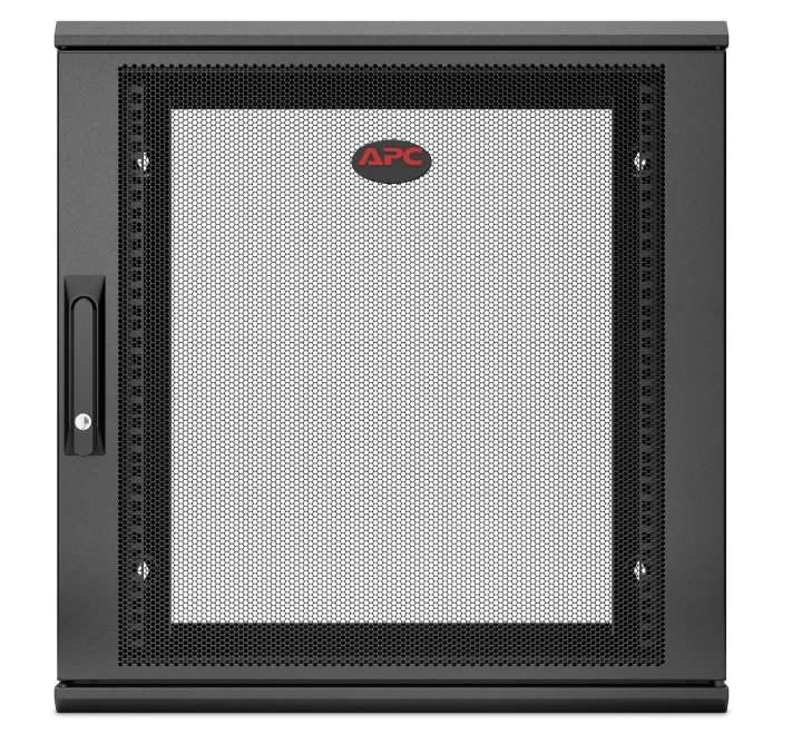 APC NetShelter 12U Wallmount Rack Enclosure Cabinet Single Hinged Switch Depth