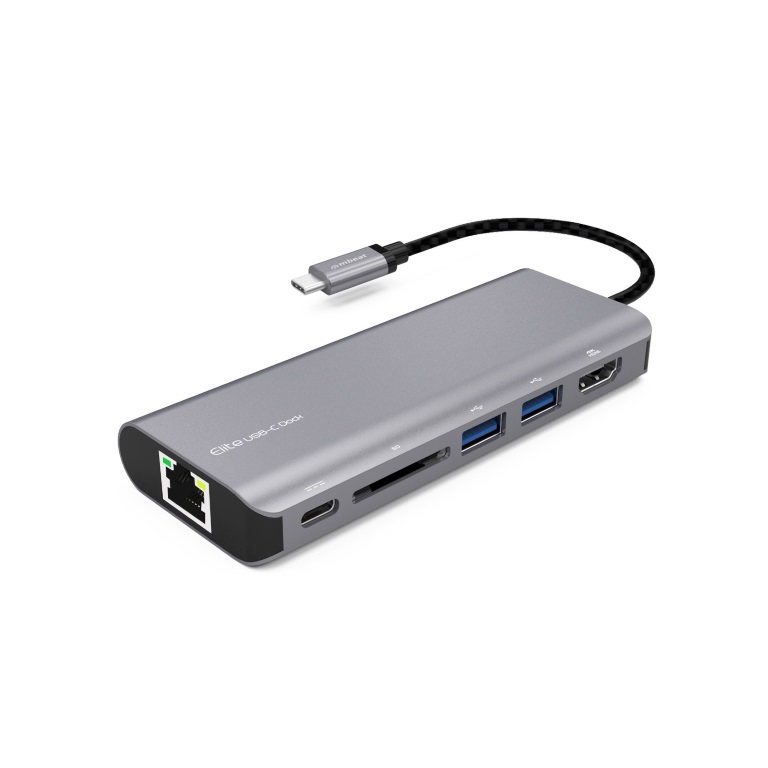 mbeat®  'Elite' USB Type-C Multifunction Dock - USB-C/4k HDMI/LAN/Card Reader/Aluminum Casing/Campatible with MAC/Desktop PC Notebook Laptop Devices