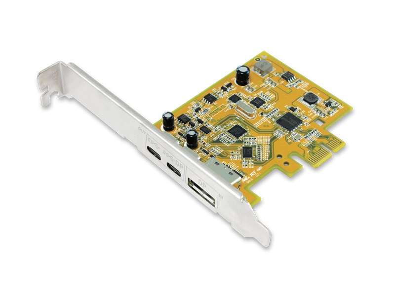 Sunix USB 3.1 10G  DisplayPort Alt-Mode PCI Express Host Card with Dual USB Type-C ports