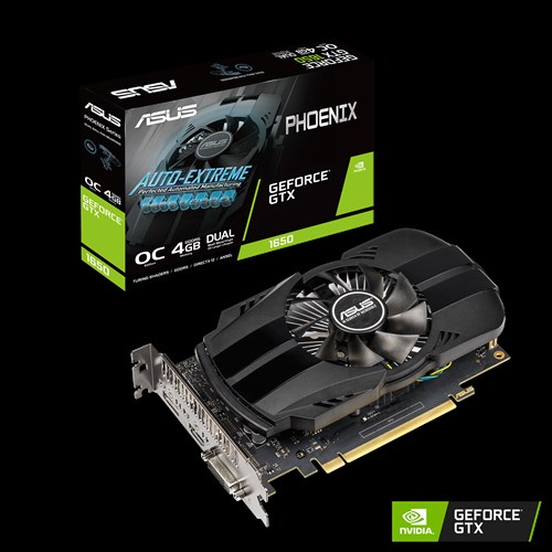 ASUS nVidia PH-GTX1650-O4G Phoenix GeForce GTX 1650 OC Edition 4G GDDR5 1xDP/1xHDMI/1xDVI-D, 1710 Boost, NON-RGB