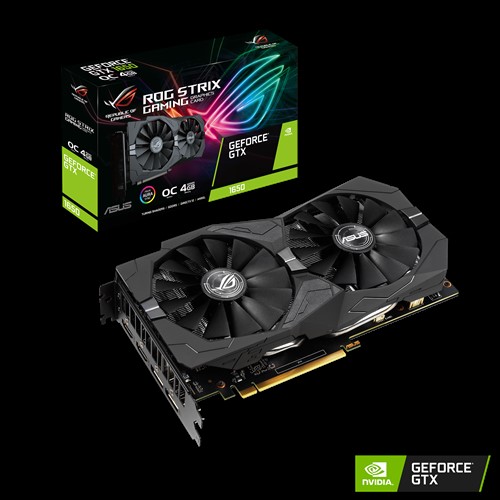 ASUS nVidia ROG-STRIX-GTX1650-O4G-GAMING GeForce 4GB GDDR5 2xDP/2xHDMI 1860 Boost, Non RGB