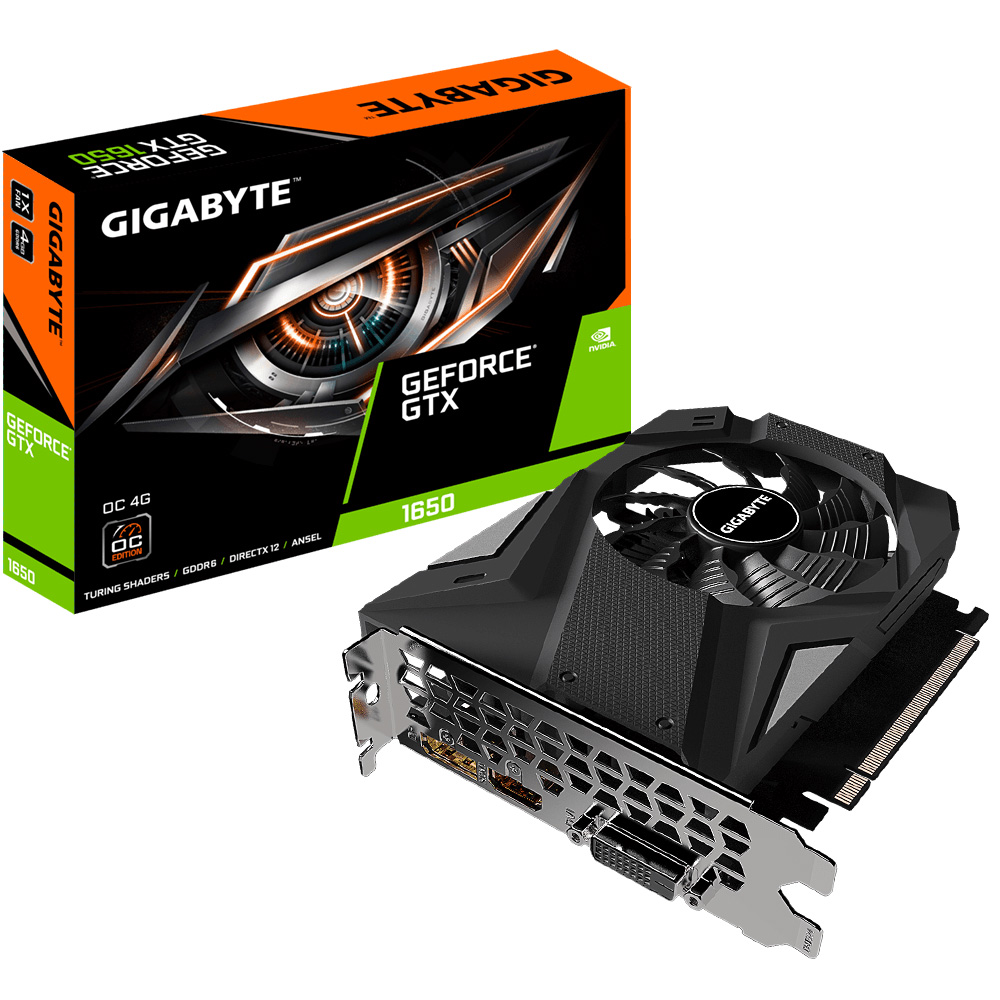 Gigabyte nVidia GeForce GTX 1650 D6 OC 4G GDDR6 1635MHz 1xDP/1xHDMI/1XDVI-D