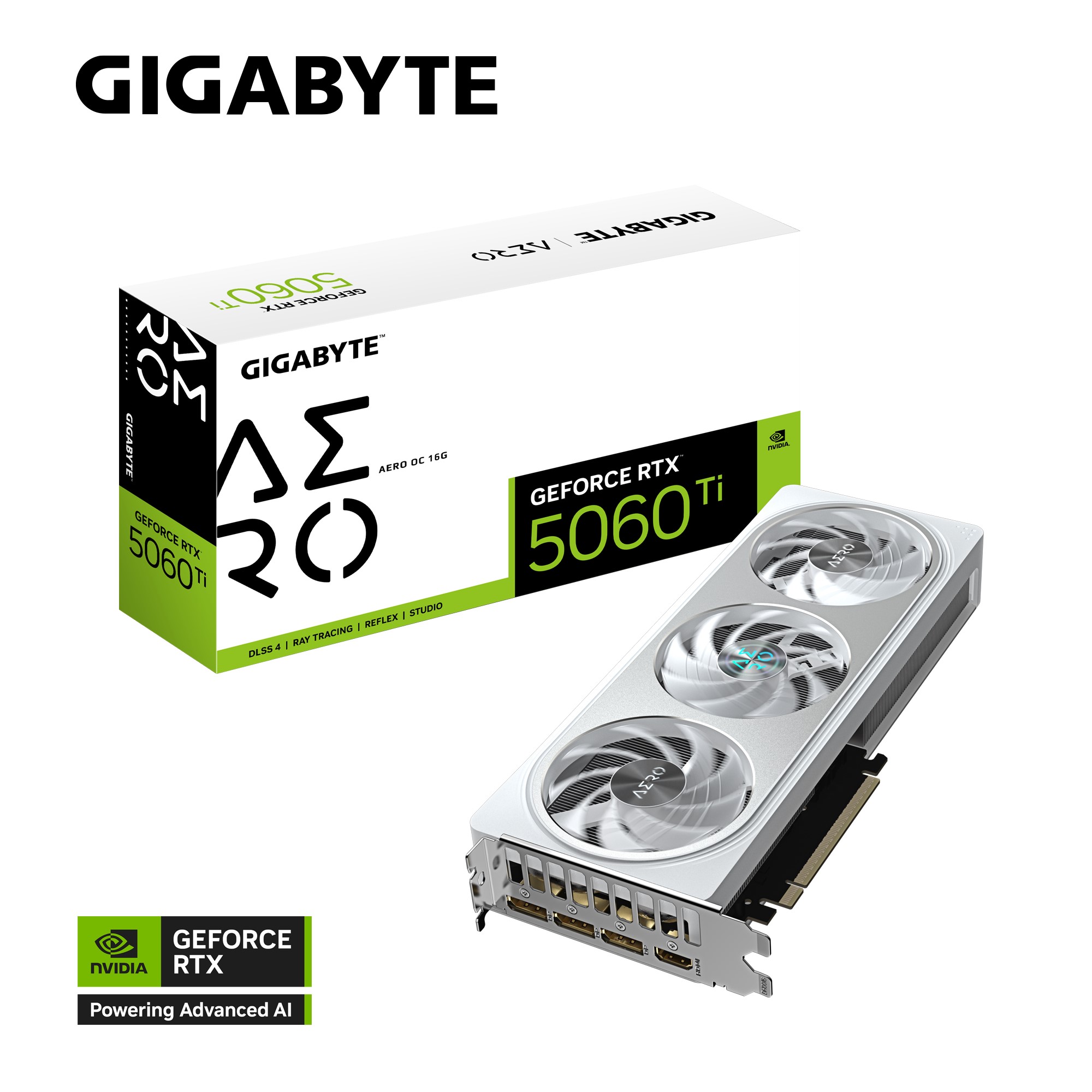 GIGABYTE GEFORCE RTX™ 5060 TI AERO OC 16G