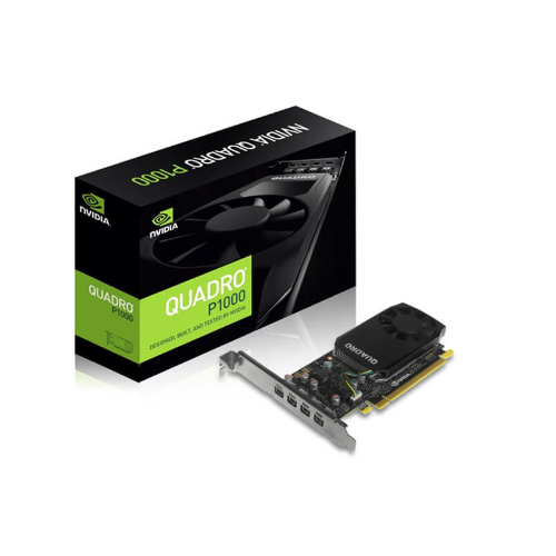 Leadtek nVidia Quadro P1000 PCIe Workstation Card 4GB DDR5 4xmDP 4x5120x2880@60Hz 128-Bit 82GB/s 640 Cuda Core Single Slot Low Profile (126P9000200)