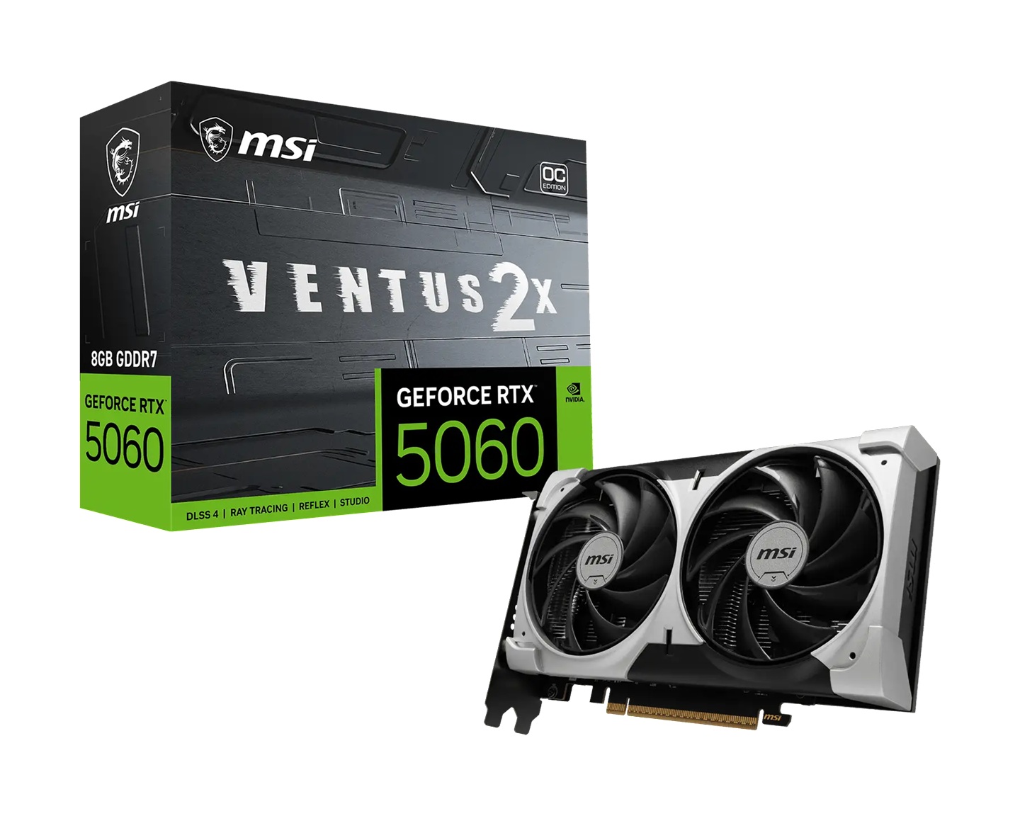 MSI NVIDIA GEFORCE RTX™ 5060 8G VENTUS 2X OC V1