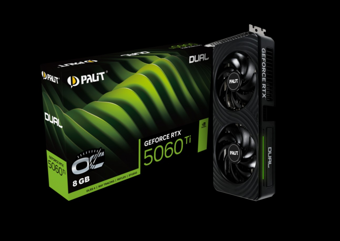 PALIT RTX5060TI DUAL OC 8G GDDR7 128BIT 3-DP HDMI NE7506TS19P1-GB2062D